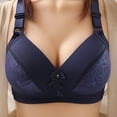 thumbnail image 1 of Vedolay Sports Bra Women's Seamed Soft Cup Wirefree Bra,Blue S, 1 of 2