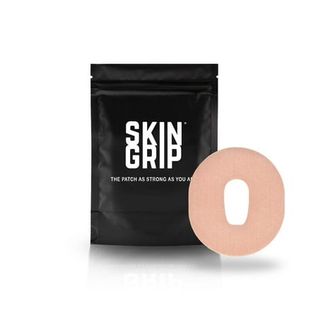 Skin Grip Dexcom G6 Patches - 20 Pack, Waterproof CGM Glucose Monitor Adhesive Covers, Durable Long-Lasting Sensor Patches - Tan