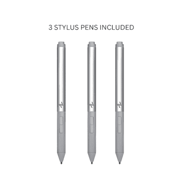 Restored Lot of 3 HP Rechargeable Active Pen G3 - Bluetooth - 70.9 Mil - Gray - Notebook Device Supported (Refurbished)