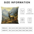 thumbnail image 5 of COMIO  Elk Pillowcase Deer Pillow Cover Square Pillow Case Home Decorative Sofa Bedroom Livingroom, 5 of 5