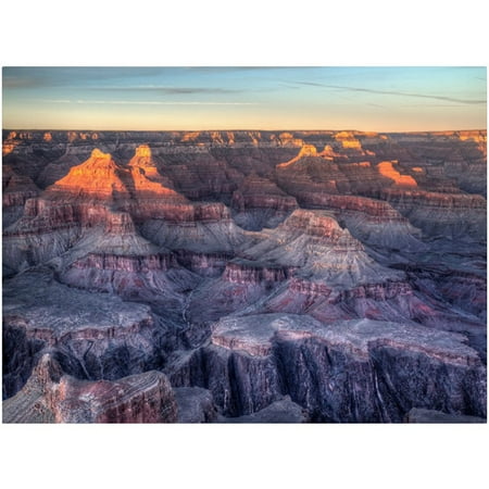 Trademark Fine Art "Grand Canyon Sunset" Canvas Art by Pierre Leclerc