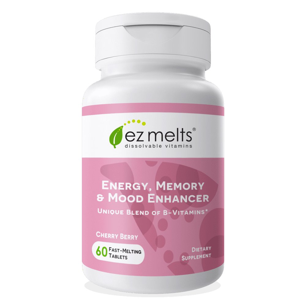 EZ Melts Energy Memory & Mood Enhancer, Methylated Vegan