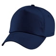 thumbnail image 1 of Beechfield - Gorra lisa con 5 paneles para niños/adolescentes (Azul marino), 1 of 3