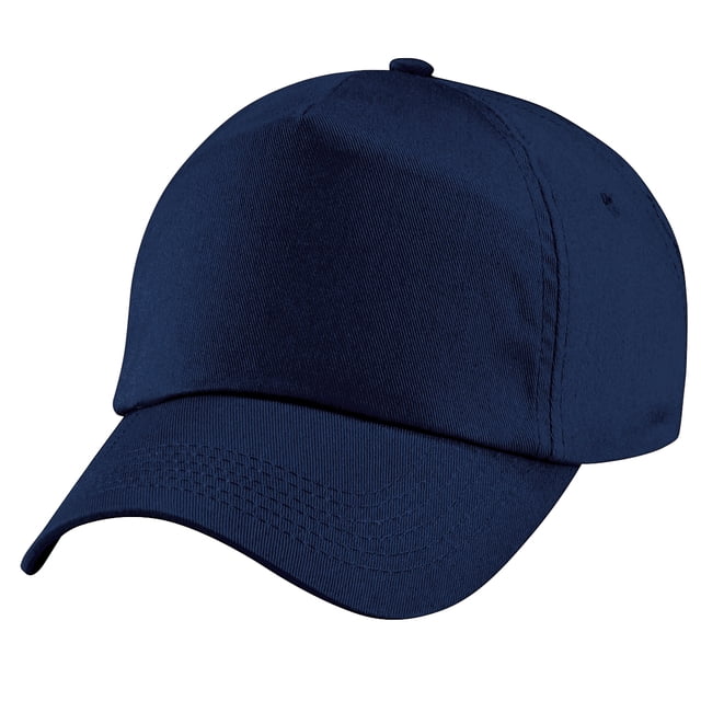 Beechfield - Gorra lisa con 5 paneles para niños/adolescentes (Azul marino)