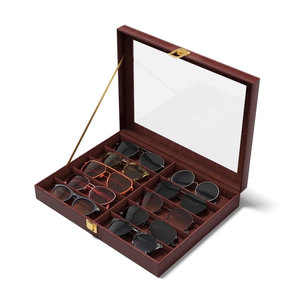 Organizador para Gafas de Sol NEWLOOP para Mujer Marrón