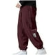 thumbnail image 2 of Pantalones largos para hombre, color liso, holgados, informales, con bolsillo, cordón ajustable, cintura elástica, pantalones deportivos de poliéster para hombre., 2 of 6