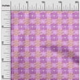 thumbnail image 2 of oneOone Rayon Purple Fabric Floral Sewing Craft Projects Fabric Prints By Yard 56 Inch Wide, 2 of 4