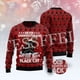 thumbnail image 3 of Suéter feo de punto divertido de Navidad de algodón con diseño de Papá Noel y mascotas, estilo vintage e informal de invierno, estilo Harajuku, retro, de manga larga, con impresión 3D, talla M, 3 of 5