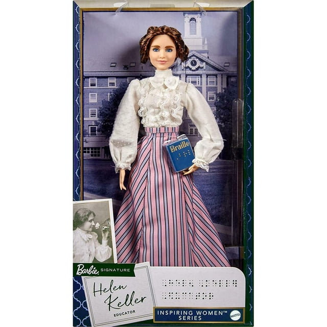 Barbie Inspiring Women Series Florence Nightingale Helen Keller Frida Kahlo Ella Fitzgerald Collectible Doll for Girl Best Gift Gao Jinjia LED