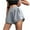 Gray Shorts for Women_q, variant on HOOMEUMY Women's Tennis Shorts Casual Elastic Sports Skorts Tummy Control High Waisted Solid Color Stretchy Shorts Yoga Shorts for Golf Workout Skater Shorts with Shorts Underneath Summer Shorts