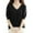 Black-A3, variant on Nisorays Women Short Sleeve Sweater Summer V Neck Dressy Casual Soft Knit Pullover Tops Trendy Black L