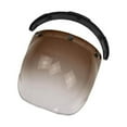 thumbnail image 3 of thinsony Open Face Helmet Visor Motorcycle Helmet Bubble Visor PC Lens Dark Brown, 3 of 8