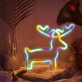 thumbnail image 6 of Usloyux Under $5 Christmas Neon Sign,Santa Reindeer and Xmas Tree Neon Light,Lamp for Wall Room,Party,Bar,Christmas Bedroom Table,Wedding Party,Desktop Decoration for Teen Kids Birthday Holiday Gift, 6 of 6