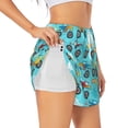 thumbnail image 2 of Haiem Cartoon Monster Truck Women's 2 in 1 Running Shorts - Lightweight Athletic Workout Gym Yoga Breathable Sports Shorts Liner with Phone Pockets-X-Large, 2 of 9