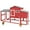 Red, variant on PETSCOSSET Chicken Coop with Run, Wooden Chicken Tractor with Nesting Box, Asphalt Roof, Gray