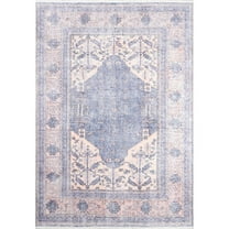 Momeni Traditional Runner Area Rug, Denim, 2'6" X 8' Runner