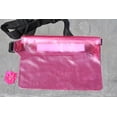 thumbnail image 3 of 2-pack outdoor sports waist bag drifting beach mobile phone waterproof bag PVC three-layer sealed touch screen mobile phone waterproof waist bag, 3 of 4
