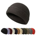 thumbnail image 2 of IUJSOY Short Fisherman Beanie Hats for Men Women Knit Skull Cap Warm Trendy Winter Hats, 2 of 5