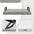 thumbnail image 3 of Jeiento Golf Duck Golf Cart Seat Covers Golf Cart Seat Blanket for Club Car Golf Cart Seat Towel Blanket Gray Golf Cart Accessories Easy to Install, 3 of 5