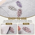 thumbnail image 5 of Uxcell 3 Pack Crystal Rhinestone Applique, Glitter Rhinestone Iron on Patches Hot Fix or Sew on Sewing Appliques for Bridal Clothes Belt Bags Decoration (1.6 x 3.1 Inch, Champagne), 5 of 7