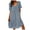 C-Dark Blue242, variant on FEIFLY Women Floral Pockets Plus Size Midi Dress Summer Casual Bohemian Printed Short Sleeve Dress Beach Pullover Print Maxi Dress Breathable Wear