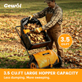 thumbnail image 5 of Gewol 21-Inch Manual Push Lawn Sweeper, 3.5 Cu. Ft. Collection Bag, Adjustable Height for Yard Cleanup, Leaves, Grass Clippings, and Lawn Debris, 5 of 9