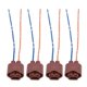 thumbnail image 1 of Lot de 4 adaptateurs de prise femelle pour phares 9006 HB4 DC12 à 24 V pour phares antibrouillard, 1 of 4