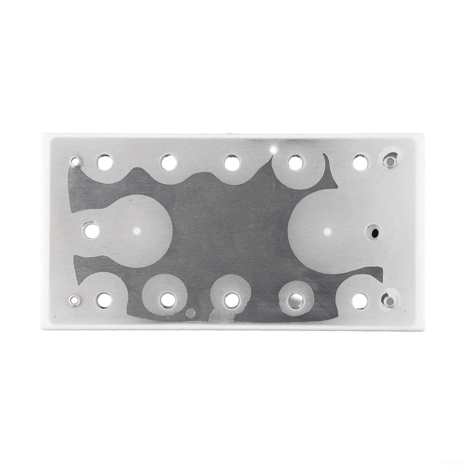 Square Sanding Pad 8.9 x 4.5 inches with Dust Extraction – 10/6 Hole MPE Plastic Disc for Orbital Sanders, Compatible with Standard Polishing Tools, Durable Replacement Pad(1Pcs,C)
