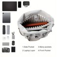 thumbnail image 3 of 2-in-1 15.6inch Laptop Backpack Waterproof Handbag Portable Crossbody Bag, 3 of 4