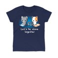 thumbnail image 2 of Lets Be Alone Together Funny, cute nerdy t-shirts Tee T-Shirt Sweatshirt Hoodie, 2 of 8