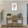 thumbnail image 3 of Kate and Laurel Soft Pinkheart Florals and Eucalyptus Framed Canvas Wall Art by Patricia Shaw 18 x 24 Sylvie Beaded Dark Gold, Whimsical, Flowers, Nature Art for Wall Decor, Living Room, Bedroom, 3 of 8