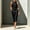Black, variant on NTACZA Women'S Dresses Wedding Guest Dresses Midi Sleeveless Round Neck Casual Bodycon Black L