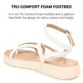 thumbnail image 4 of Journee Collection Womens Jeselia Tru Comfort Foam Ankle Strap Flat Sandals, 4 of 6