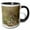 Black/White, variant on 3drose, White Winged Dove Perched on Yaupon Holly, Hill Country, Texas, 11oz Mug