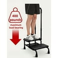 thumbnail image 4 of Heavy-Duty Step Stool with Adjustable Handrail for Seniors, Ideal for High Beds, Supports Up to 400 lbs - Safe and Sturdy Assistance for Elderly Adults, 4 of 9