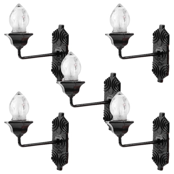 FRCOLOR Lamp Model Mini Wall Lamp Model for Decor Made of ABS Multi Color Great for Mini House Landscape Decoration 5 Pieces,0.91"X0.71"X0.98"