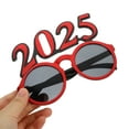 thumbnail image 4 of unbranded Gafas Circulares 2025 Rojas Para Y Accesorio De Fiesta Llamativo, 4 of 5