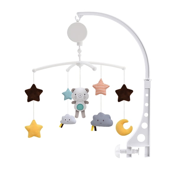 Kids Rattle with Music and Night Lights, Mobile for Crib with Rotation, Baby Bed Rattle Children 0-1 Year Old Music Rotating Bbedside,Remote Control, Projection Clearance