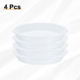 thumbnail image 3 of Uxcell 4pcs Plastic Plant Saucer 5.2" Round Drip Tray Flower Pot Saucer, Pearl White, 3 of 7