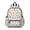 Cat and Bowtie White Pattern, variant on White Cat and Flower Pink Pattern Cute School Backpack with Padded Back and Adjustable Shoulder Straps 13.4"x11"x4.7"