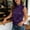 Purple, variant on Fznquz Women's Tank Tops Dressy Summer Casual Blouse V Neck Purple Plain Sleeveless Tank