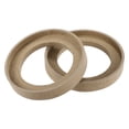 thumbnail image 4 of Unique Bargains 4 Pcs Universal 4 Inch Speaker Subwoofer Mounting Spacer Rings Solid Wood Beige, 4 of 6