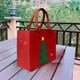 thumbnail image 1 of Bolsa de almacenamiento navideña - Caja roja para caramelos y decoraciones, cubo plegable de 12,2x10,2x5,5 pulgadas, 1 of 6