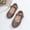 X-298Brown, variant on YMNXA Big Kids Children Girls Sandals Soft Sole Non Slip Closed Toe Sequins Fashion Lightweight Shoes For Wedding Birthday Party,Black,12-18 Months
