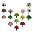 thumbnail image 1 of OULII 15pcs Model Trees Assorted Color Sponge Tree Powder for Home Decoration, 1 of 8