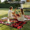 thumbnail image 4 of Cardinal Bird Outdoor Rug for Patio/Deck/Porch, Non-Slip Large Area Rug 3 x 5 Ft, Poinsettia Pine Cones Berry Flowers Red Plaid Indoor Outdoor Rugs Washable Area Rugs, Camping Rug Carpet Runner, 4 of 8
