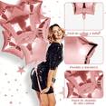 thumbnail image 3 of Kit 50 Globos Estrella Decoracion De Cumpleaño Fiesta Xtellar rosa, 3 of 3