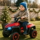 thumbnail image 1 of Carrito Electrico Montable para Niños de Manejo Directo Cuatrimoto con Luces LED Pedal de Aceleración, Asiento Ergonómico Rojo, 1 of 10