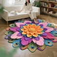 thumbnail image 2 of 2026 New 3d Rugs Optical Illusion, 3d Carpet Optical Illusion Area Rug, Realistic Floor Mat with Dimensional Look Easy Clean Non-Slip Doormat for Tub, Shower, Bedroom，kitchen, 2 of 4