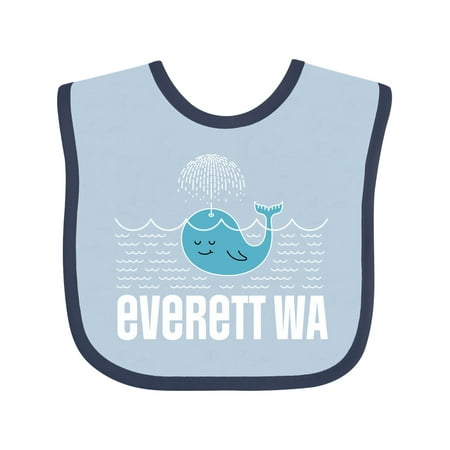 

Inktastic Everett Washington Whale Watching Gift Baby Boy or Baby Girl Bib
